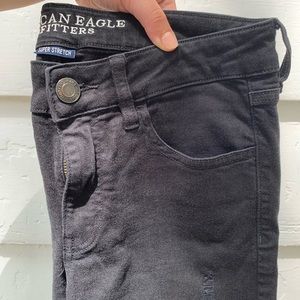 Black Ripped AE Jeans